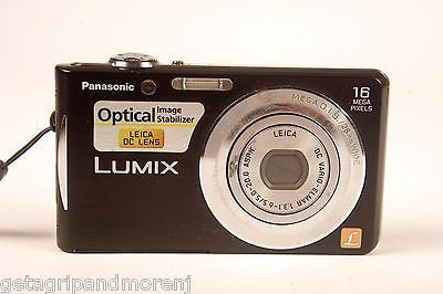 PANASONIC LUMIX 16.1 MP Digital Camera Black 28mm Wide DMC-FH5