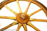 10 Spoke 12" Wood Baby Carriage Wheel w/Rubber Tread 3 available-buy 1 or all 3