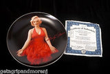 MARILYN MONROE Collectible Plates Lady in Red and Rising Star In Exl Condition!