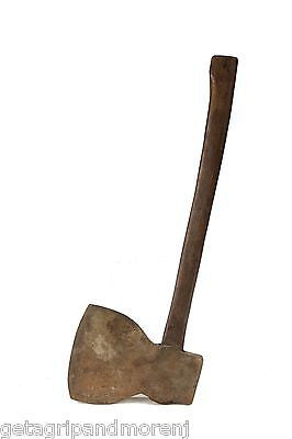 Broad Head Hewing Axe 10" antique