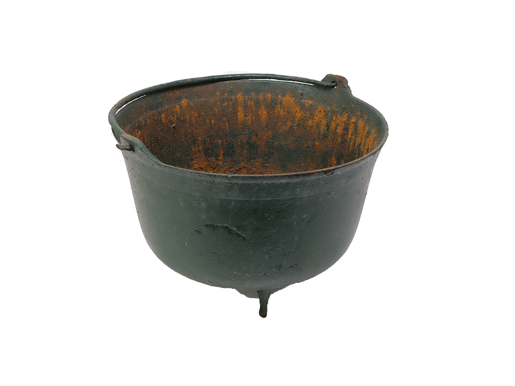 An Old Cast Iron Bowl