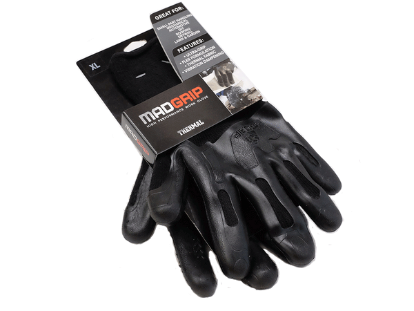 MadGrip High Performance Thermal Work Gloves Size XL NEW BLACK