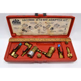 Briefly Used MAC TOOLS "PRO-SET R-12 A/C ADAPTER KIT" #AC3500 Complete in Case