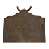 Antique HANGING SCALE Brass & Iron "CIRCULAR SPRING BALANCE" by MORTON & BREMNER