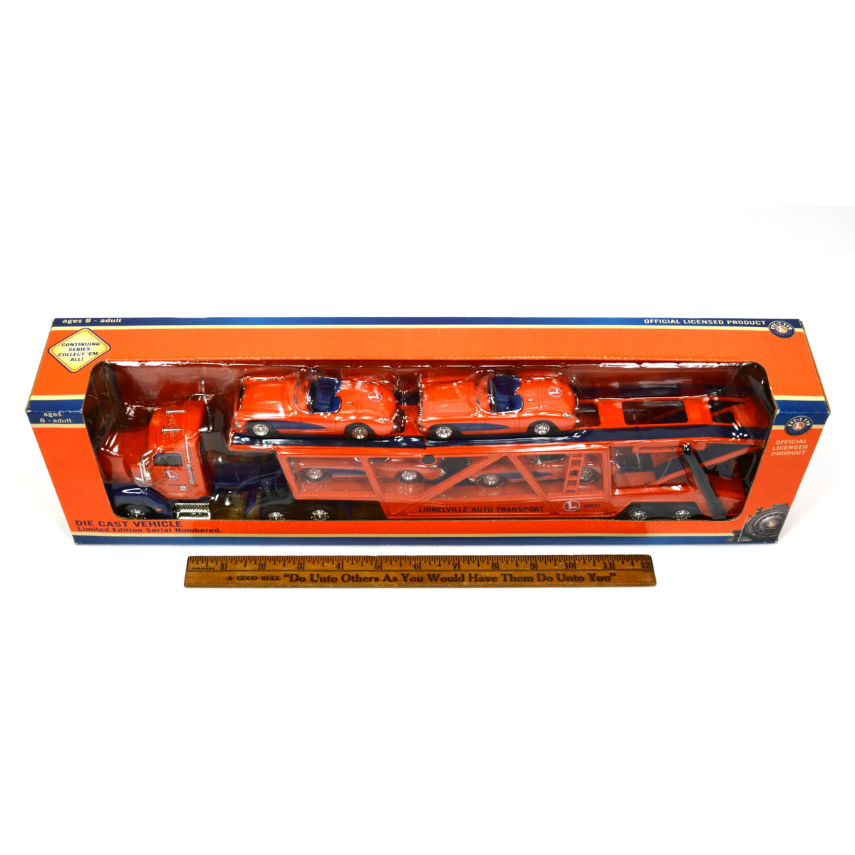 TRANSPORT AUTOMOBILE LIONEL TRAINS LIONELVILLE AVEC CORVETTES