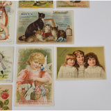 Antique Advertising TRADE CARD Lot of 10 "HOYT'S GERMAN COLOGNE" 19th/20th Cent.