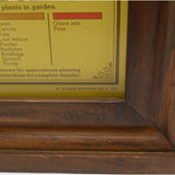 Vintage ATLEE BURPEE CO "SEED CLOCK" Planting Season GREAT GRAPHICS c.1975 Works