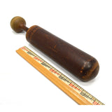 Antique SOLID WOOD PESTLE **ONLY** Odd Club FUNKY SHAPE Primitive WOODEN TOOL!