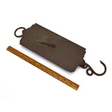 Antique HANGING SCALE Brass & Iron "CIRCULAR SPRING BALANCE" by MORTON & BREMNER