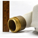 Multiple Available 100ft WHITE FIRE HOSE w "ACE" 1-1/2" BRASS COUPLINGS "USA-NH"