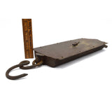 Antique HANGING SCALE Brass & Iron "CIRCULAR SPRING BALANCE" by MORTON & BREMNER