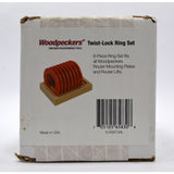 Factory Sealed! WOODPECKERS "TWIST-LOCK RING SET" No. TLRSET-ML Set of 8 pcs NEW