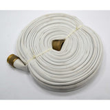 Multiple Available 100ft WHITE FIRE HOSE w "ACE" 1-1/2" BRASS COUPLINGS "USA-NH"