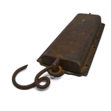 Antique HANGING SCALE Brass & Iron "CIRCULAR SPRING BALANCE" by MORTON & BREMNER