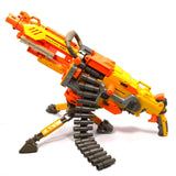 Tested NERF LOT; VULCAN EBF-25 *Manual Fires Only* 3-AMMO BELTS Cases TRIPODS ++