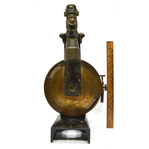 Vintage HOMEMADE SURVEYING TOOL Unusual & Odd CUSTOM BRASS THEODOLITE Steampunk