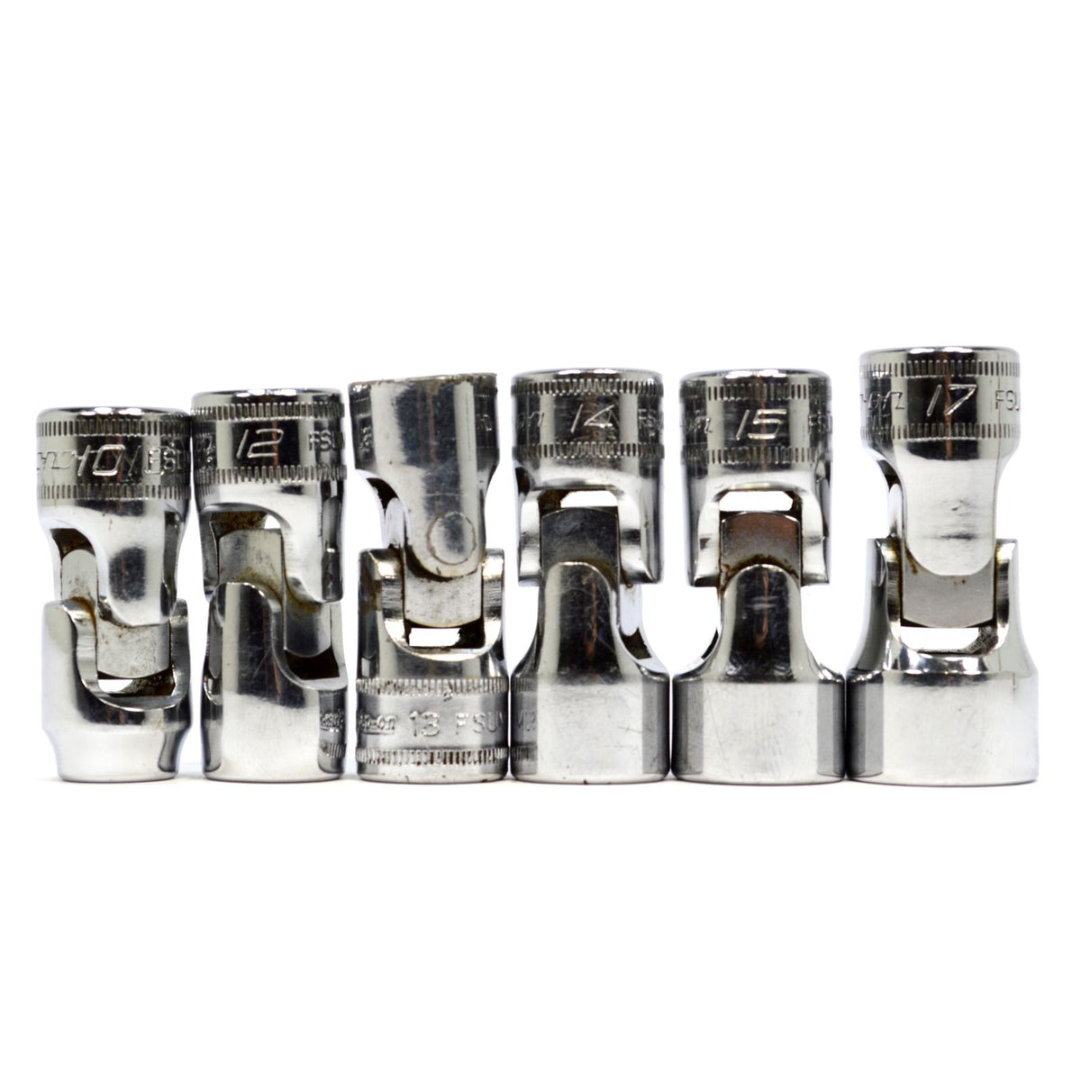 Snap-on USA 3-Piece 3/8″ Drive Metric 6-Point Shallow Chrome Socket Set – 6mm, 7mm, 20mm