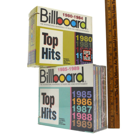 Brand New! BILLBOARD TOP HITS CD's Lot of 2; 5-Packs 10-TOTAL CDS from 1980-1989