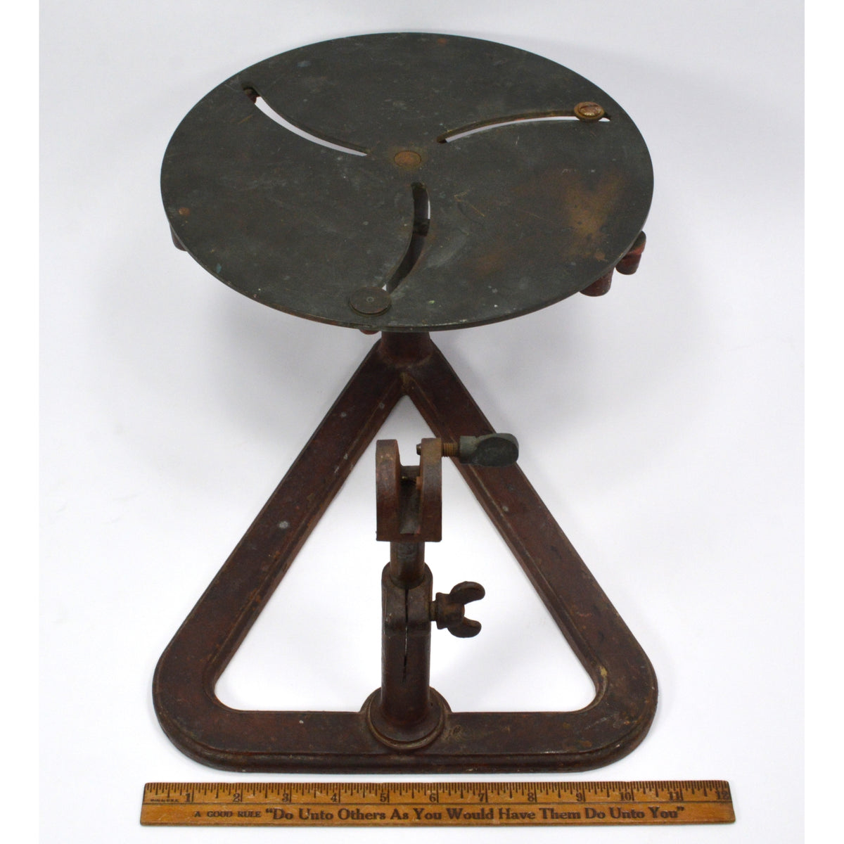 Antique CAST IRON POTTERYPOTTERS WHEEL *Parts/Repair* STEAMPUNK Indus