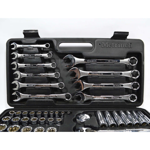 Briefly Used "METRINCH" 48-Piece WRENCH & SOCKET SET 100% Complete EXCELLENT!!