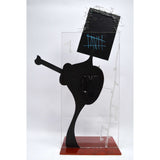 Original 3D MIXED MEDIA 'GUITAR CLOCK DUDE' ART Hand-Painted & Sculpted WORKS!!