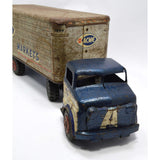 Vintage MARX LUMAR "SHOP ACME MARKETS" TRUCK Pressed Steel TOY GROCERY TRAILER