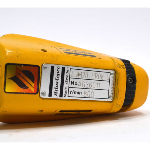 Very Good! ATLAS COPCO PNEUMATIC SCREWDRIVER Air Tool No. "LUM20 HR08-U" Tested!
