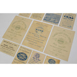 Antique Advertising TRADE CARD Lot of 11 "CLARK'S O.N.T. SPOOL COTTON" Mile-End