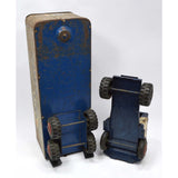 Vintage MARX LUMAR "SHOP ACME MARKETS" TRUCK Pressed Steel TOY GROCERY TRAILER