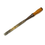 Antique SWAN MORTISE 3/4" SOCKET CHISEL Mortising Tool + Handle 8" BLADE 15"ovrl