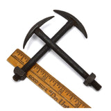 Antique CARRIAGE BOLTS Pair / Lot of 2 HAND FORGED Salvaged Hardware STEAMPUNK