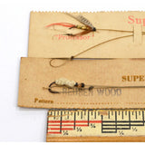 Antique WINCHESTER & S.P "SUPERIOR TROUT FLIES" On Card "REUBEN WOOD 3201" Rare!