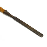 Antique SWAN MORTISE 3/4" SOCKET CHISEL Mortising Tool + Handle 8" BLADE 15"ovrl