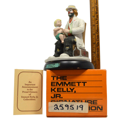 In Box EMMETT KELLY "DOCTOR" CLOWN No. 9587 Porcelain PROFESSIONAL SERIES c.1990