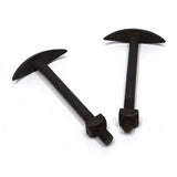 Antique CARRIAGE BOLTS Pair / Lot of 2 HAND FORGED Salvaged Hardware STEAMPUNK