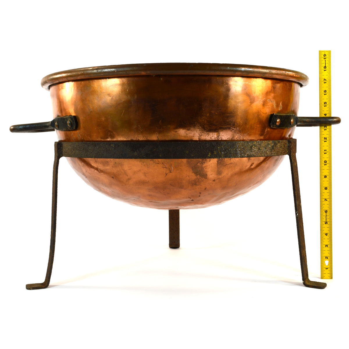Antique Copper Pot Cauldron, Vintage Copper Kettle, Candy Making