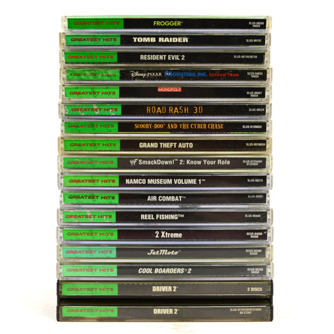 Sick! PLAYSTATION 1 GAME Lot of 16 PS1 Games! RESIDENT EVIL Frogger TOMB RAIDER+