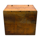 Vintage "ASHCROFT DEAD WEIGHT GAUGE TESTER" WOOD BOX Finger-Jointed TOOL CASE