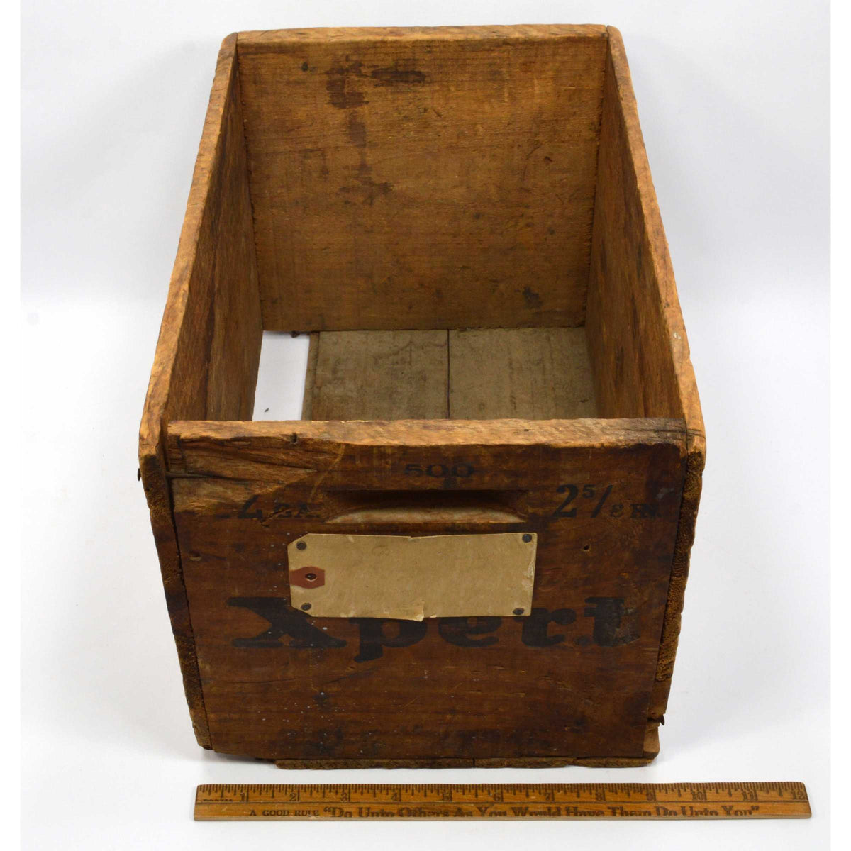 Vintage CO. "WORLD CHAMPION AMMUNITION" Wood Crate A Get A Grip &