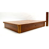 Vintage INLAID & LACQUERED WOOD TRINKET CHEST *Broken Music Box* & MISSING FEET