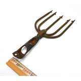 Vintage LARGE FROG SPEAR HEAD (Only) 5-Tine/Prong EEL FISHING FORK Great Patina