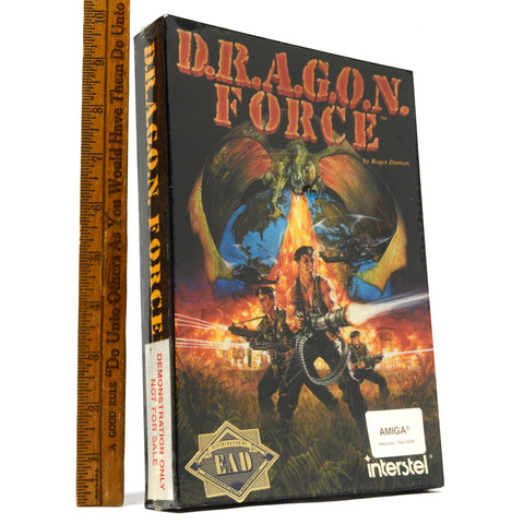 New/Sealed! AMIGA Software/Dragon Game "D.R.A.G.O.N. FORCE" Very Rare! INTERSTEL