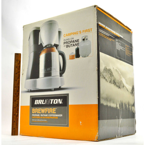 New-Open Box BRUTON "BREWFIRE" Butane or Propane CAMPING COFFEEMAKER 81-100730