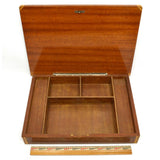 Vintage INLAID & LACQUERED WOOD TRINKET CHEST *Broken Music Box* & MISSING FEET