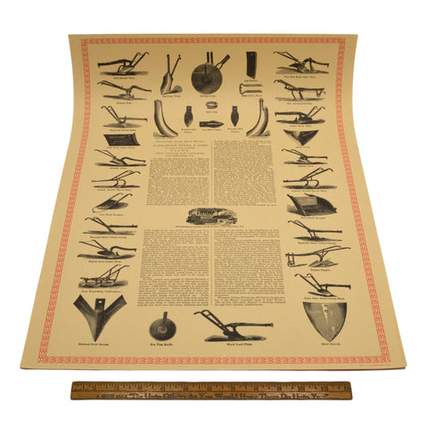 Vintage "PITTSBURGH GLOBE PLOW WORKS" ADVERTISING PRINT c.1971 WENTWORTH PRESS