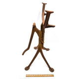 Antique CAST IRON WAGON JACK c.1888 "R HARRIS HACKENSACK NJ" Buggy/Carriage RARE