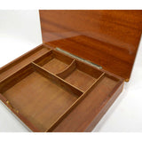 Vintage INLAID & LACQUERED WOOD TRINKET CHEST *Broken Music Box* & MISSING FEET