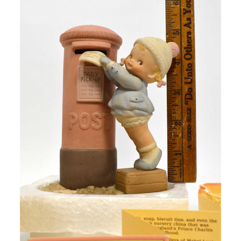 In Box ENESCO "THIS ONE'S FOR YOU DEAR" Girl Mailing Letter PORCELAIN FIGURINE