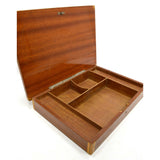 Vintage INLAID & LACQUERED WOOD TRINKET CHEST *Broken Music Box* & MISSING FEET