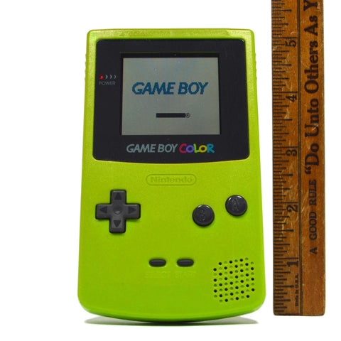 Tested Good! NINTENDO GAME BOY COLOR Bright/Lime GREEN Mo. CBG-001 WORKS GREAT!